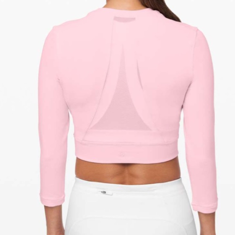 Lululemon Short Stop Long Sleeve Powdered Rose Size 8